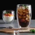 high borosilicate glass double wall glasses